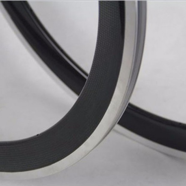 700C 38x25mm Cerchio Clincher in Carbonio con Superficie Frenante in Lega per Bicicletta da Strada